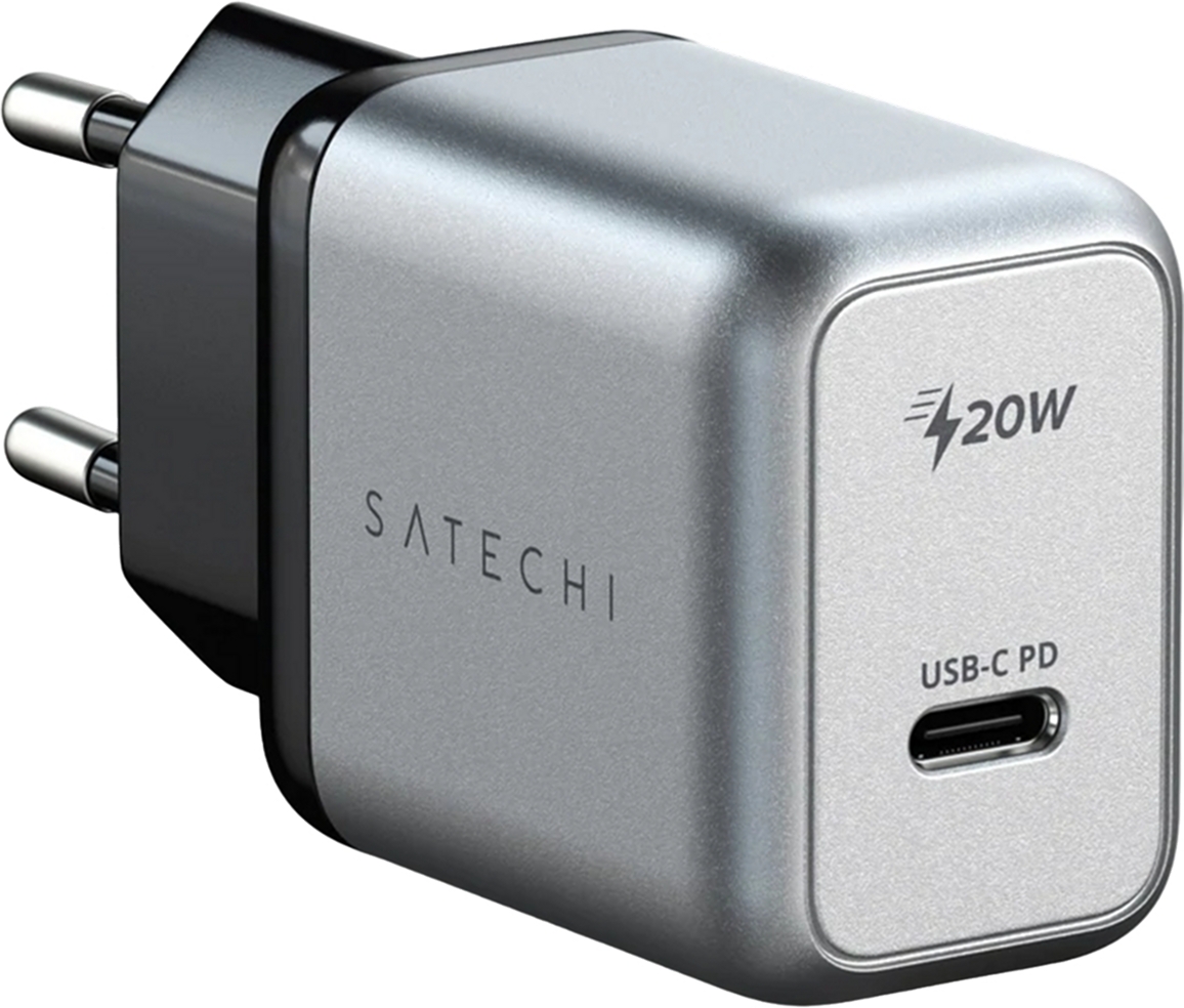 Мережевий зарядний пристрій Satechi 20W USB-C PD Wall Charger Space Gray